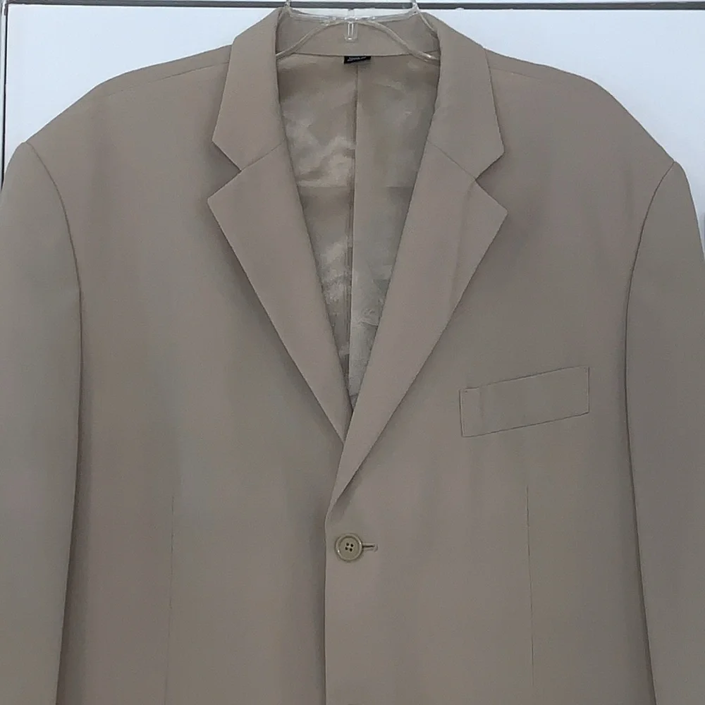 Alfani Single Breasted Sport Coat Blazer Beige XL